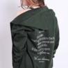 Capuchonvest We are dancers - groen Capuchonvest We are dancers - groen