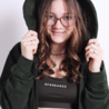 Capuchonvest We are dancers - groen Capuchonvest We are dancers - groen