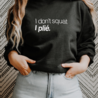MAAT XL: Sweater I don't squat I plié - zwart MAAT XL: Sweater I don't squat I plié - zwart