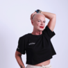 MAAT XS: Cropped shirt Feeling - zwart MAAT XS: Cropped shirt Feeling - zwart
