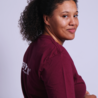 MAAT L: T-shirt Rhythm - bordeauxrood MAAT L: T-shirt Rhythm - bordeauxrood