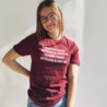MAAT L: T-shirt Behind every dancer - bordeauxrood MAAT L: T-shirt Behind every dancer - bordeauxrood