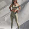 SIZE S: Seamless dance legging - sage SIZE S: Seamless dance legging - sage