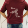 MAAT L: T-shirt Hidden language - bordeauxrood MAAT L: T-shirt Hidden language - bordeauxrood