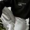 I don't squat. I plié. sweater - zwart I don't squat. I plié. sweater - zwart