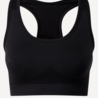 Medium impact seamless ribbed dance bra - black Medium impact seamless ribbed dance bra - black