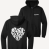 Heart hoodie - black Heart hoodie - black