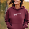 I don't squat. I plié. hoodie - bordeauxrood I don't squat. I plié. hoodie - bordeauxrood