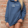 I don't squat. I plié. hoodie - staalblauw I don't squat. I plié. hoodie - staalblauw