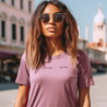 Life happens, dance helps t-shirt - mauve Life happens, dance helps t-shirt - mauve