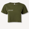 Dance is a feeling cropped t-shirt - olive Dance is a feeling cropped t-shirt - olive