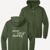 Never stop dancing hoodie - olijfgroen Never stop dancing hoodie - olijfgroen