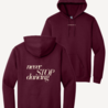Never stop dancing hoodie - bordeauxrood Never stop dancing hoodie - bordeauxrood