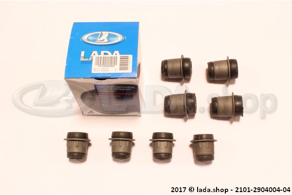 Original LADA 2101-2904004-04, Querlenker Buchsen Satz LADA 2101-2107 Hebelbuchsen
