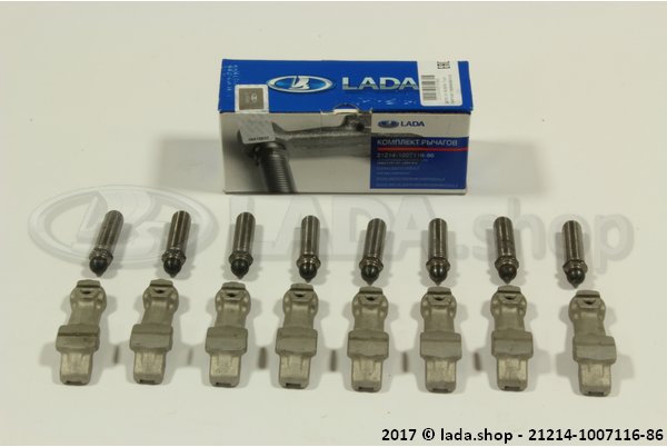 Original LADA 21214-1007116-86, Juego de palancas de las valvulas LADA 2101-7 Niva (ajustador de válvula mecánico)