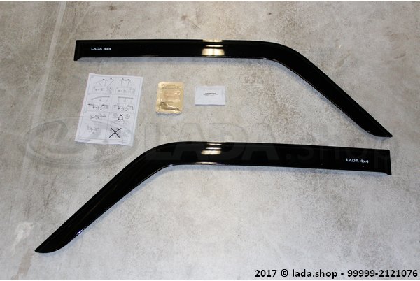 Original LADA 99999-212107600, Jeu de deflecteurs de portes LADA 4 x 4 (3D)