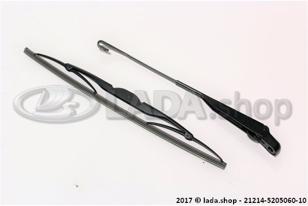 Original LADA 21214-5205060-10,  Wiper blade and arm, Mounting hole Ø8 mm