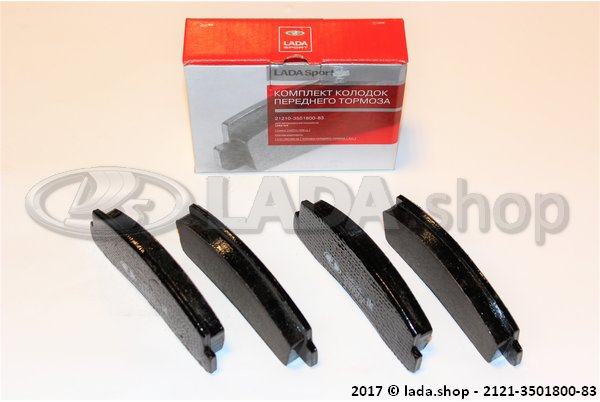 Original LADA 2121-3501800-83, Kit Pastillas del freno Lada Sport Niva 4x4