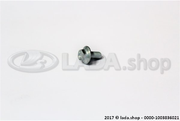 Original LADA 0000-1003836021, Toothed collar bolt M6x12