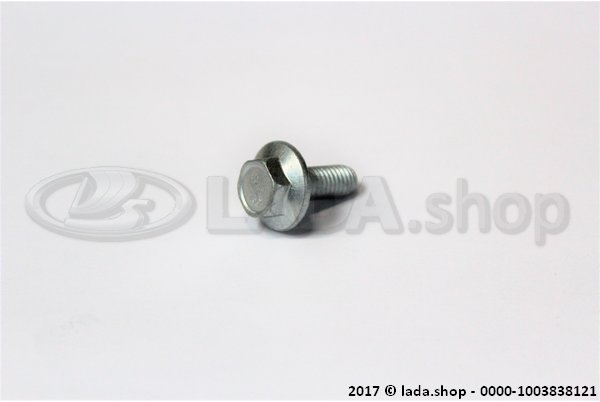 Original LADA 0000-1003838121, Toothed collar bolt M8x20