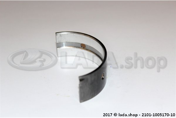 Original LADA 2101-1005170-10, Main bearing shell  - upper - first. second. fourth and fifth bearing