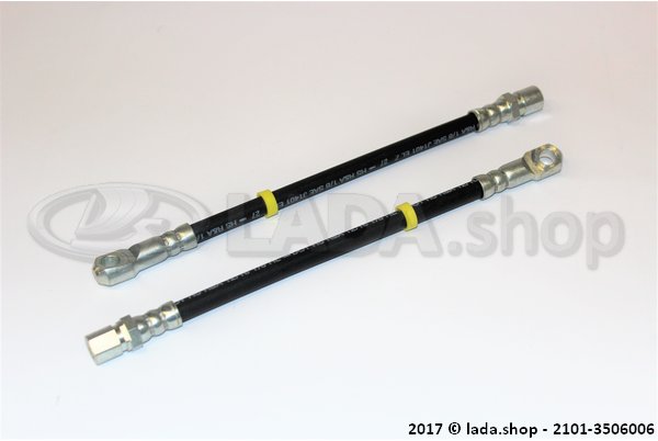 Original LADA 2101-3506006, Flexible front brake hose kit (2 pcs) 2101-7