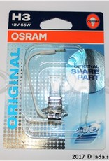 Original LADA 99996-3711090-03, Bombilla halógena H3 55W PK22s OSRAM 64151-01B