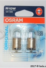 Original LADA 99996-3716090-10, Ampoule R10W BA15s (2 pièces) OSRAM 5008-02B