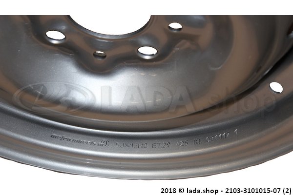 Original LADA 2103-3101015-07, Rad 2101-7 R13 5J Stahl