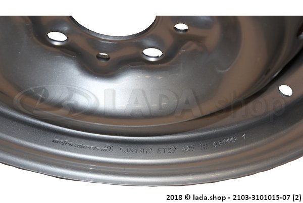 Original LADA 2103-3101015-07, Wiel 2101-7 R13 5J Staal