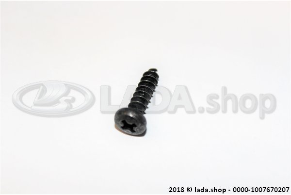 Original LADA 0000-1007670207, Parafuso 4.3x15.9