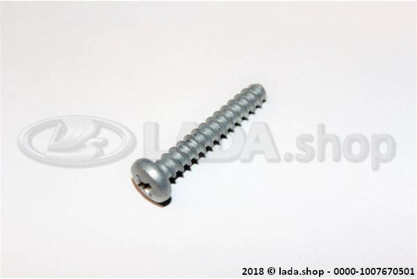 Original LADA 0000-1007670501, Schroef 4.3x25.4