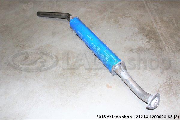 Original LADA 21214-1200020-83, Additional silencer (aluminised steel)