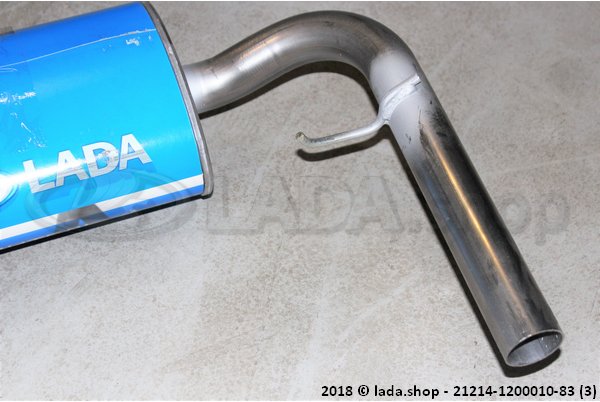 Original LADA 21214-1200010-83, Schalldämpfer Haupt (aluminisierter Stahl)