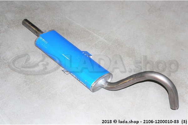 Original LADA 2106-1200010-83, Silencer main (gealuminiseerd staal)