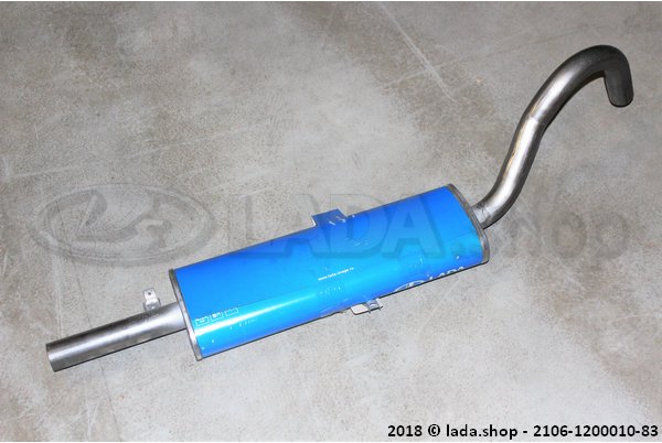 Original LADA 2106-1200010-83, Silencer principal (aço aluminizado)