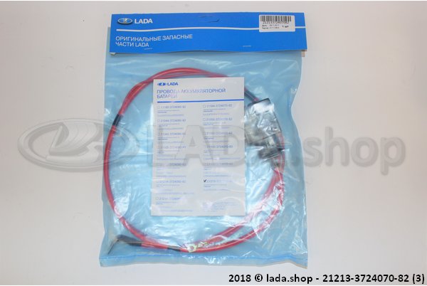 Original LADA 21213-3724070-82, Cable de la batería (+)