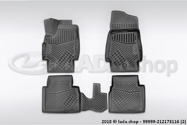 Original LADA 99999-212173116, Tapis en polyuréthane LADA 4x4 Niva