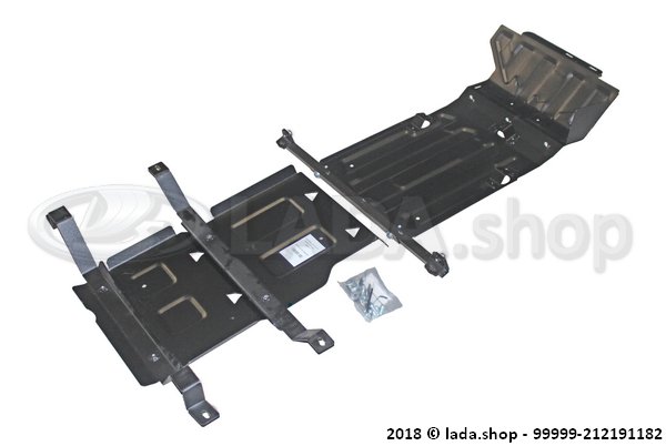 Original LADA 99999-212191182, Protección del cárter. caja de cambios y RK LADA 4x4