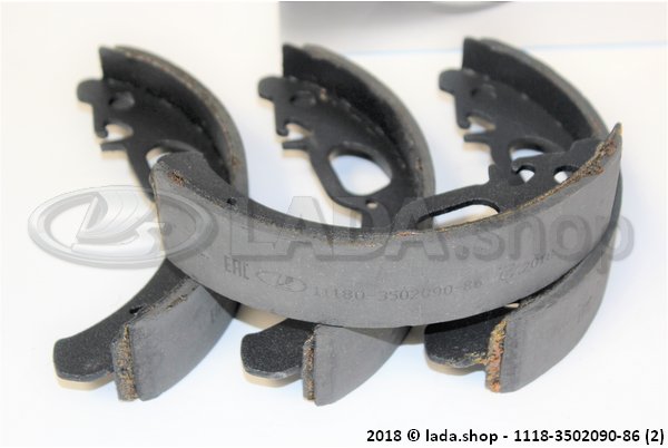 Original LADA 1118-3502090-55, Brake Set Sapato Kalina