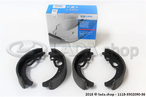 Original LADA 1118-3502090-55, Brake shoe set Kalina