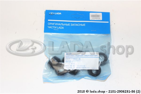 Original LADA 2101-2906231-86, Schokbreker rubber set voor