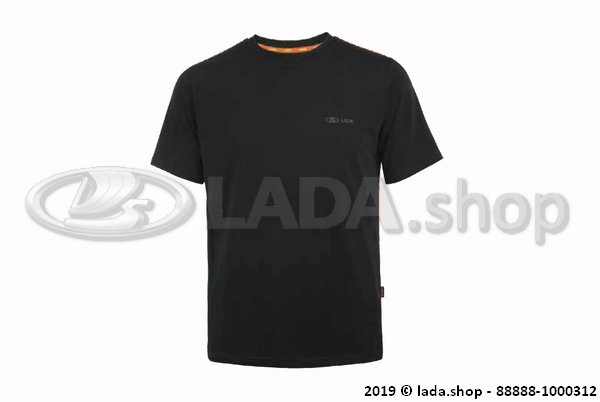 Original LADA 88888-1000312, Camiseta con costuras laterales naranja LADA