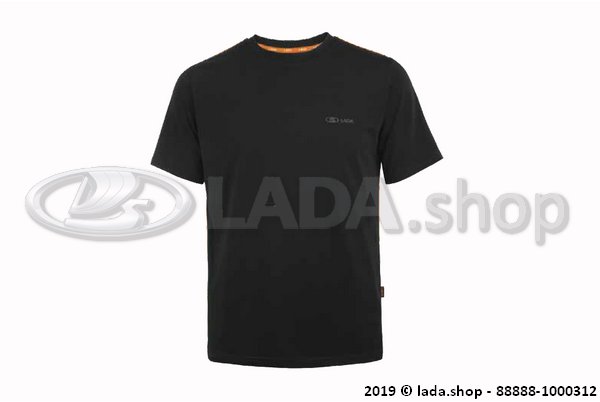 Original LADA 88888-1000312, T-shirt com costuras laterais cor-de-laranja LADA