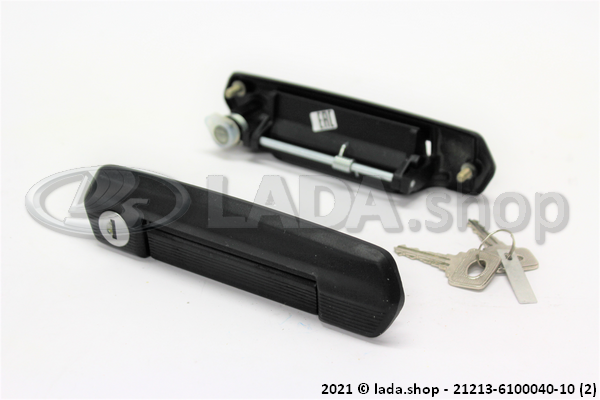 Original LADA 21213-6100040-10, Kit. poignees de porte Lada Niva 1700 Noir