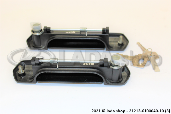 Original LADA 21213-6100040-10, Kit. door handles Lada Niva 1700 Black