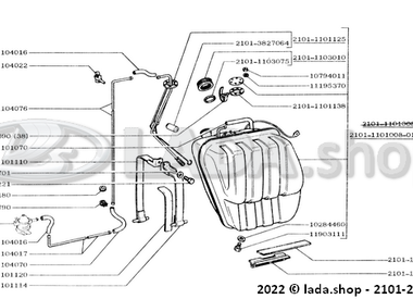 1A201 Brandstoftank en -leiding