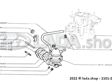 1A202 Fuel pump and line