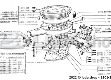 1A204 Carburateur et filtre a air