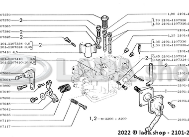 1A207 Carburettor casing